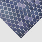 Ontwerp 4 van de blauwe bijenreeks tissuepapier (Detail)