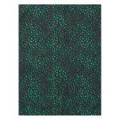 Ontwerp 4 van de blauwgroen en Gold Leopard-reeks Tafelkleed (Voorkant)