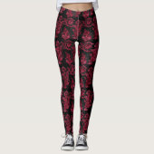 Ontwerp 4 van de Claret Velvet-reeks Leggings (Voorkant)