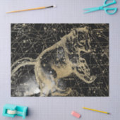 Ontwerp 4 van de Gold- en zwarte sterrenkaart Tissuepapier (Craft)