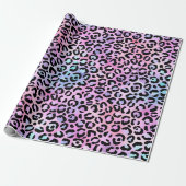 Ontwerp 4 van de Iridescent Leopard-reeks Cadeaupapier (Uitgerold)