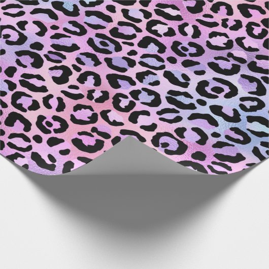 Ontwerp 4 van de Iridescent Leopard-reeks Cadeaupapier (Hoek)