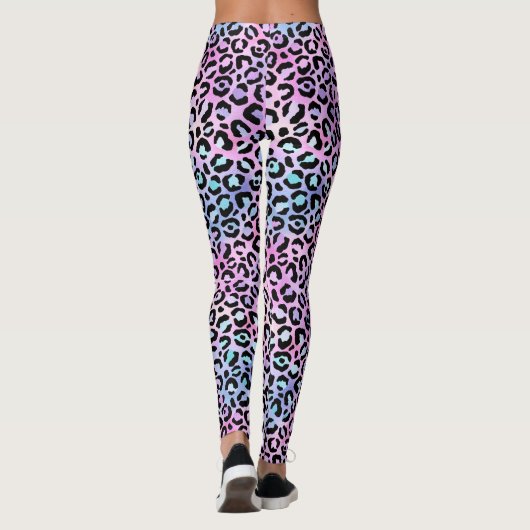 Ontwerp 4 van de Iridescent Leopard-reeks Leggings (Achterkant)