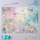 Ontwerp 4 van een Whimsical Butterfly-serie Tissuepapier (Craft)