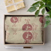 Ontwerp 51 van de Vintage kerstmix-reeks Tissuepapier (Geschenk)