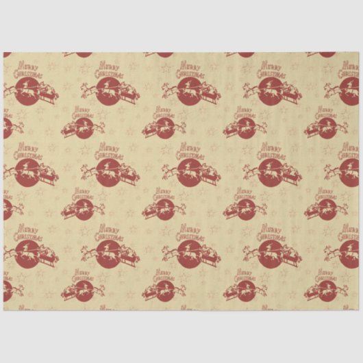 Ontwerp 51 van de Vintage kerstmix-reeks Tissuepapier (Voorkant)