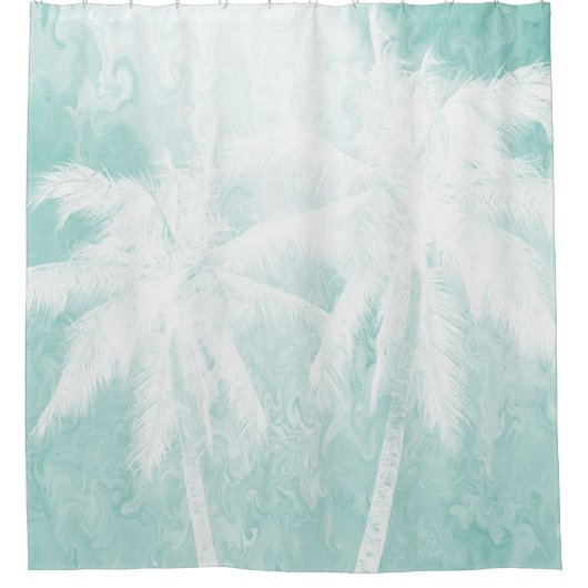 Ontwerp 54 palmbomen douchegordijn (Voorkant)