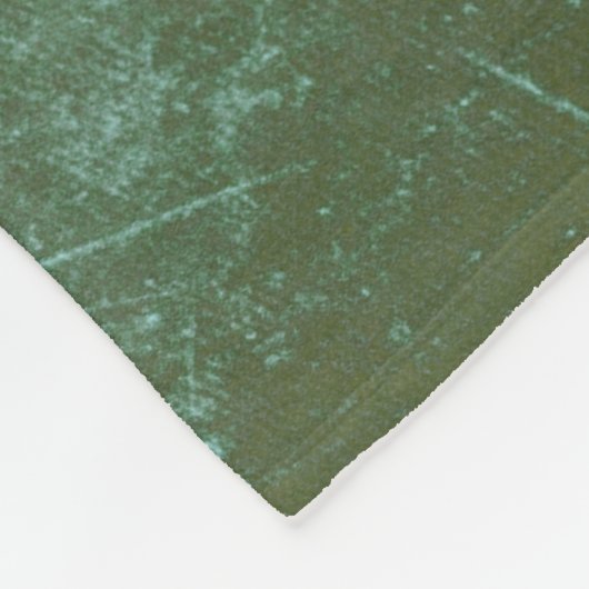 Ontwerp 55 Groene Wereldkaart Fleece Deken (Hoek)