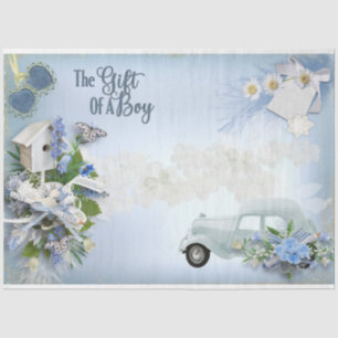Ontwerp 5 van de Baby Boy Series Tissuepapier