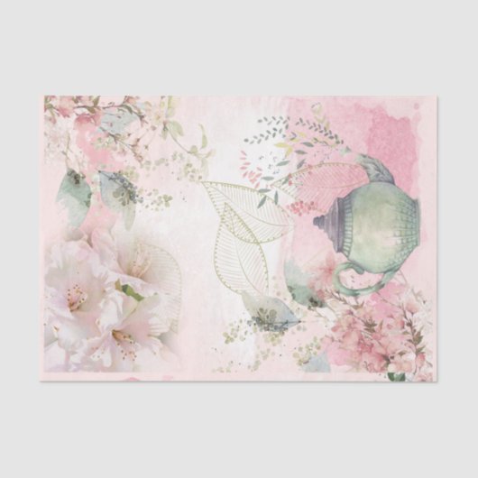 Ontwerp 5 van de grafische schrijfserie Shabby Chi Tissuepapier (Voorkant)