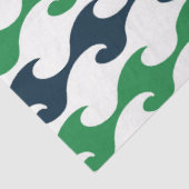 Ontwerp 5 van de groene en Navy Nautical Series Tissuepapier (Detail)