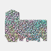 Ontwerp 5 van de Iridescent Leopard-reeks Bedankdoosjes (Uitgevouwen)