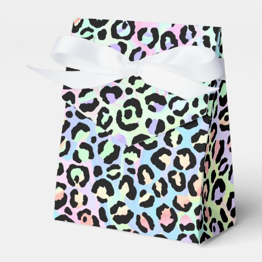Ontwerp 5 van de Iridescent Leopard-reeks Bedankdoosjes (Voorkant Zijde)