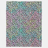 Ontwerp 5 van de Iridescent Leopard-reeks Fleece Deken (Voorkant)