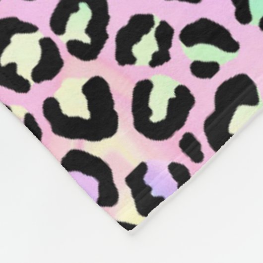 Ontwerp 5 van de Iridescent Leopard-reeks Fleece Deken (Hoek)