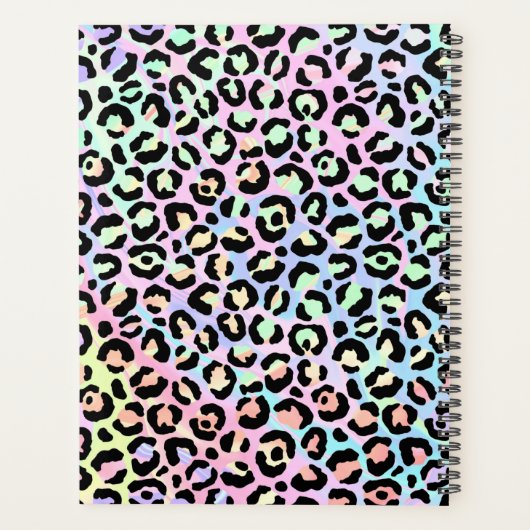 Ontwerp 5 van de Iridescent Leopard-reeks Planner (Achterkant)