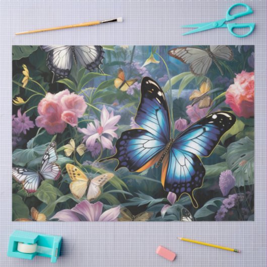 Ontwerp 5 van de mobiele vlinderreeks tissuepapier (Craft)