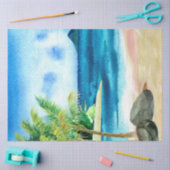 Ontwerp 5 van de Seascapes van de waterverf Tissuepapier (Craft)