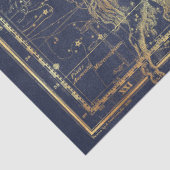 Ontwerp 6 van de Gold Star Map-reeks Tissuepapier (Detail)