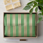 Ontwerp 6 van de Groene en Gold Stripe reeks Tissuepapier (Geschenk)