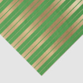 Ontwerp 6 van de Groene en Gold Stripe reeks Tissuepapier (Detail)