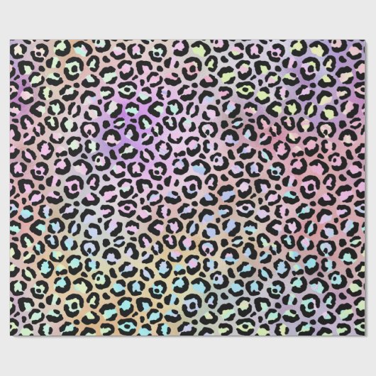 Ontwerp 6 van de Iridescent Leopard-reeks Cadeaupapier (Vlak)