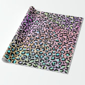 Ontwerp 6 van de Iridescent Leopard-reeks Cadeaupapier (Uitgerold)