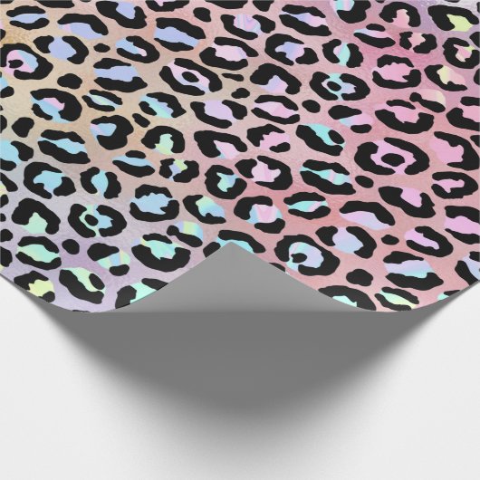 Ontwerp 6 van de Iridescent Leopard-reeks Cadeaupapier (Hoek)