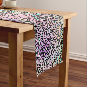 Ontwerp 6 van de Iridescent Leopard-reeks Korte Tafelloper (Voorbeeld)