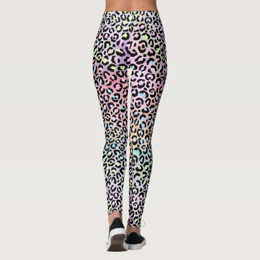 Ontwerp 6 van de Iridescent Leopard-reeks Leggings (Achterkant)