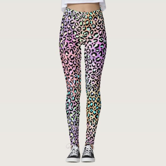 Ontwerp 6 van de Iridescent Leopard-reeks Leggings (Voorkant)