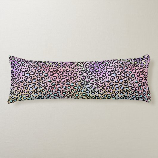 Ontwerp 6 van de Iridescent Leopard-reeks Lichaamskussen (Voorkant)