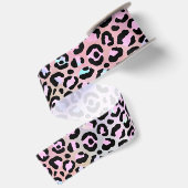 Ontwerp 6 van de Iridescent Leopard-reeks Satijnen Lint (Achterkant)