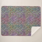 Ontwerp 6 van de Iridescent Leopard-reeks Sherpa Deken (Voorkant (horizontaal))
