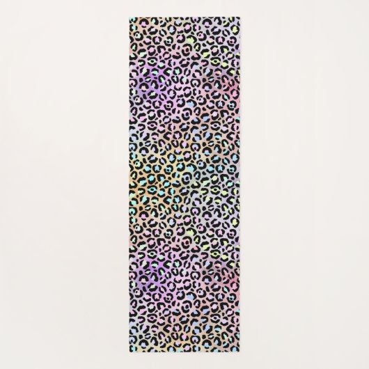 Ontwerp 6 van de Iridescent Leopard-reeks Yogamat (Achterkant)