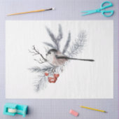 Ontwerp 6 van de kerstvogelreeks tissuepapier (Craft)