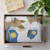 Ontwerp 6 van de politiereeks tissuepapier (Geschenk)