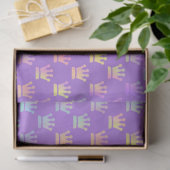 Ontwerp 6 van de Violet- en Rainbowreeks Tissuepapier (Geschenk)