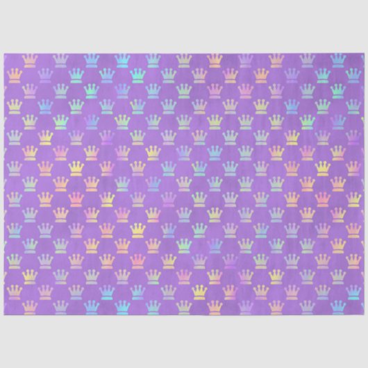 Ontwerp 6 van de Violet- en Rainbowreeks Tissuepapier (Voorkant)