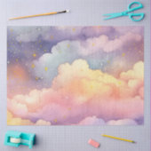 Ontwerp 6 van de Whimsical Pastel Cloud Series Tissuepapier (Craft)