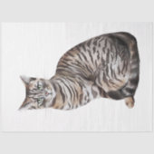 Ontwerp 6 van de Wilde Kattenreeks Tissuepapier (Voorkant)