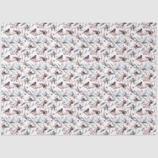 Ontwerp 6 van de Winterbos Reeks Tissuepapier (Voorkant)