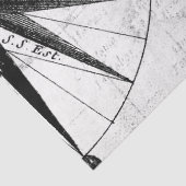 Ontwerp 6 van de zwarte en witte digitale kaartree tissuepapier (Detail)