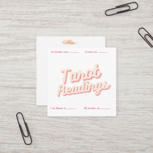 Ontwerp 711 vierkante visitekaartje (Voorkant / Achterkant in situ)