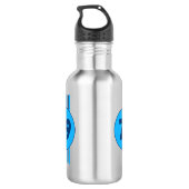 Ontwerp 79 in blauw met strepen waterfles (Achterkant)