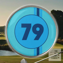 Ontwerp 79 in blauw op turquoise met strepen