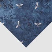 Ontwerp 7 van de Blauwe Bee-reeks - Weefselpapier Tissuepapier (Detail)