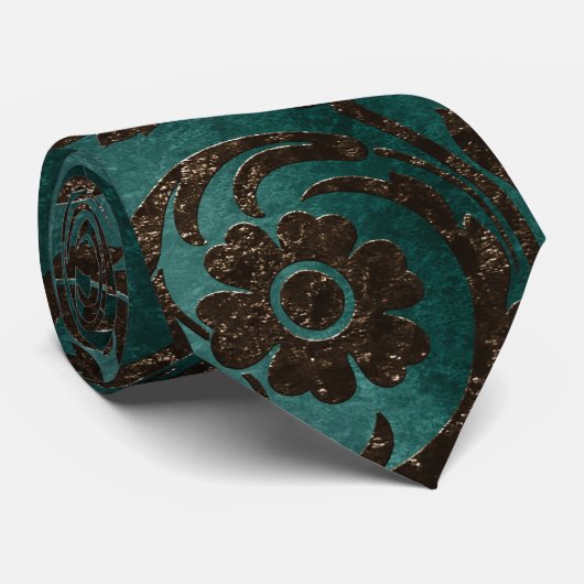 Ontwerp 7 van de Bronze Velvet-reeks Stropdas (Opgerold)