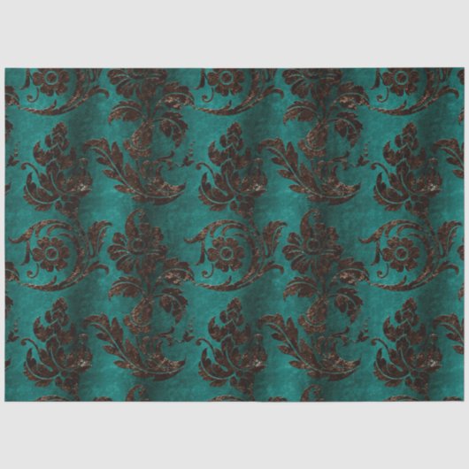 Ontwerp 7 van de Bronze Velvet-reeks Tissuepapier (Voorkant)