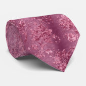Ontwerp 7 van de roze Velvet-reeks Stropdas (Opgerold)